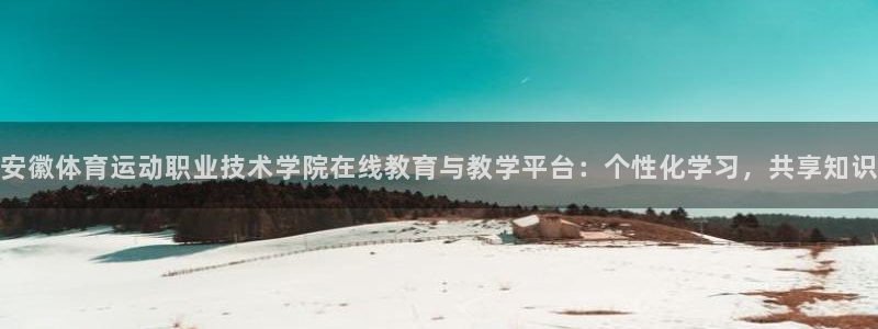 尊龙官方正版app科技:安徽体育运动职业技术学院在线教育与教